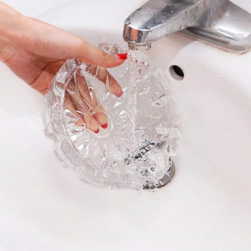 Image of NeWine Italian Premium Glass Ashtray | Tabletop Ash Tray for Indoor & Outdoor Use | Home Decor Ashtray | Hard Glass | BPA Free (Classic Crystel)