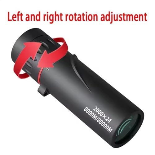 Compact High Power Monocular Telescope, 8X Magnification Portable Single Tube for Hiking, Bird Watching, Stargazing, and Outdoor Adventures