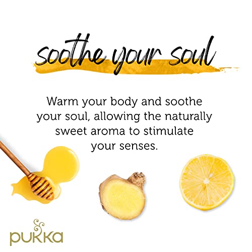 Pukka Herbs Organic Tea Bags, Lemon, Ginger & Manuka Honey Herbal Tea, Perfect for Everyday Wellness, 20 Count (Pack of 3) 60 Tea Bags - Thumbnail 5