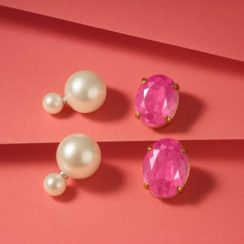 Image of Mansiyaorange Chunky Earrings Tops Stud For Women & Girls