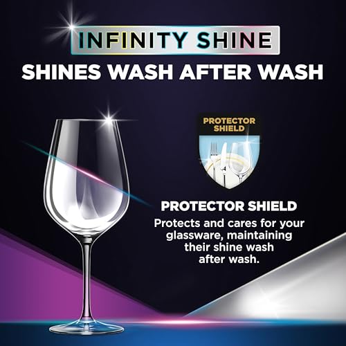 Finish Quantum Infinity Shine Dishwasher Pods, No Pre-Rinse Dishwasher Detergent Soap Removes 24HR Dried-On Stain and Grease, Leaving a Virtually Spotless Shine, 70 Count - Image 5