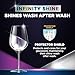 Finish Quantum Infinity Shine Dishwasher Pods, No Pre-Rinse Dishwasher Detergent Soap Removes 24HR Dried-On Stain and Grease, Leaving a Virtually Spotless Shine, 70 Count