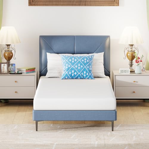 Image of FDW 6 Inch Twin XL Mattress, Medium Firm Base Foam, Breathable & Comfortable with Removable Washable Zipper Cover, Bed in a Box, CertiPUR-US Certified, White