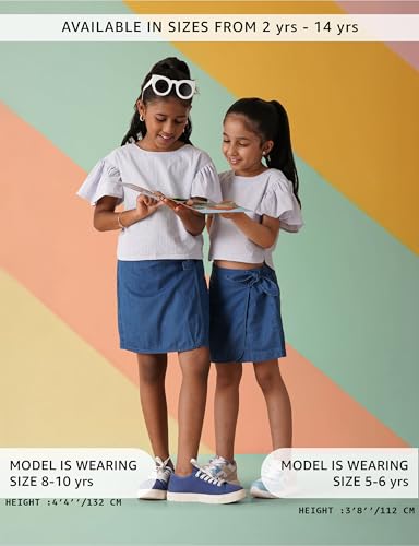 Image of Amazon Brand - Symbol Kids Girl's Cotton Regular Fit Top