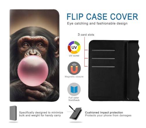 Chimpanzee Housse iPhone 17 Cuir Flip Idéale pour Sorties et Bureau - 4