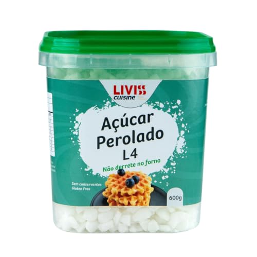 Açucar Perolado L4 De 600 Gramas Liviss Cuisine