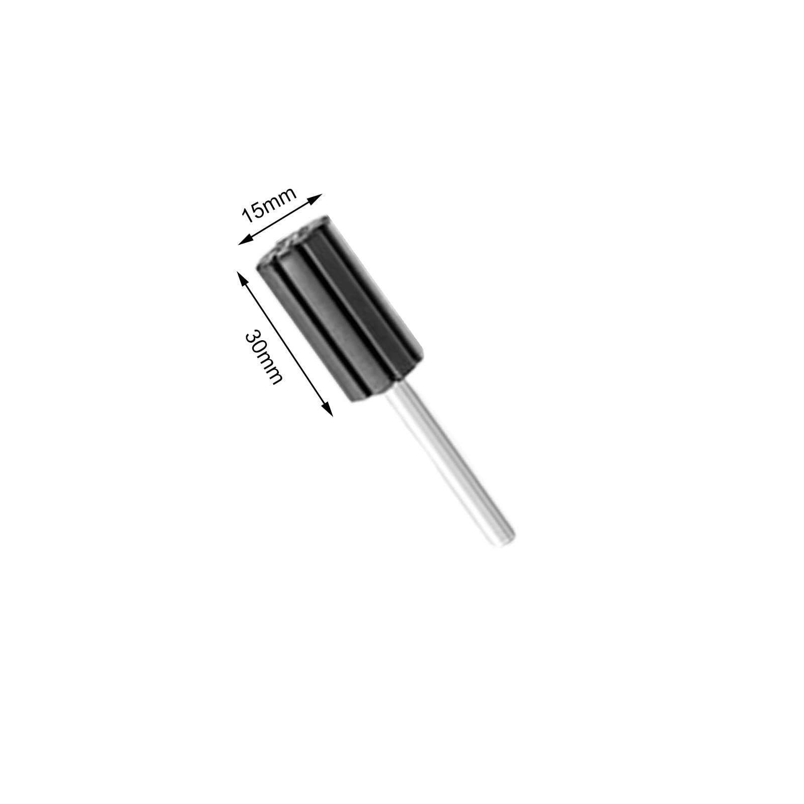 Schleifwalze Gummimandrel Schleifzubehör Spindelaufsatz Polierhilfe Schleifpapier Rutschfest für Kunsthandwerk Holzarbeiten Metallschleifen Bastelbeda, 15 mm x 30 mm