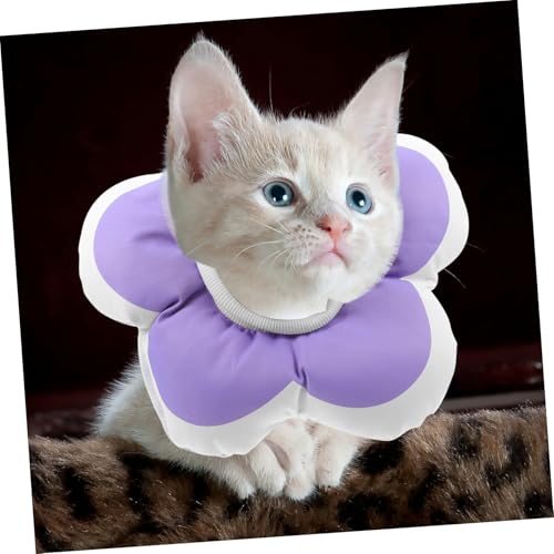 Collar de gato de girasol suave ajustable para mascotas pequeñas 8