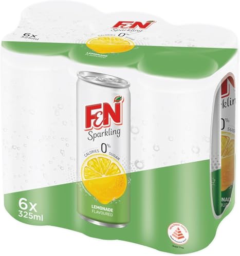F&N Sparkling Zero Lemonade Drink Can 325ml (Pack of 6)