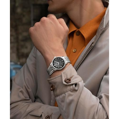 Image of TIMEX Marlin Black Round Dial Mechanical Automatic Men Watch - TWEG26712