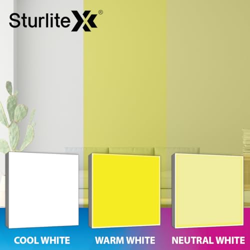 Image of Sturlite Lexxo 15W (3in1) Square LED Surface Light| Warm, Neutral & Cool White Color Temperature | 1200 Lumens with CRI Tech for Accurate Color Representation - (Pack of 2) LED Bulb