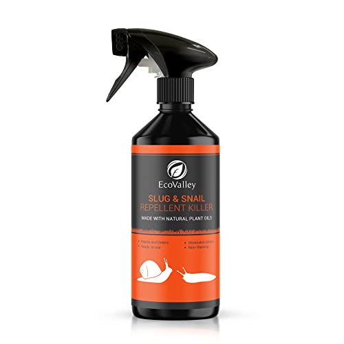 EcoValley Natural Slug & Snail Repellent Killer Deterrent Spray - Fast-Acting, Scientifically Proven...