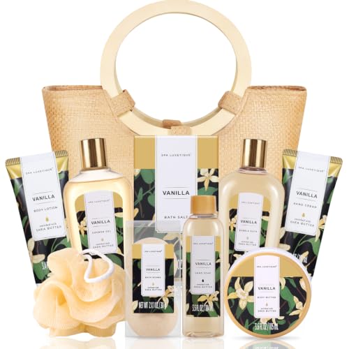 Spa Luxetique Vanilla 10pc Gifts for Women Spa Gift Basket