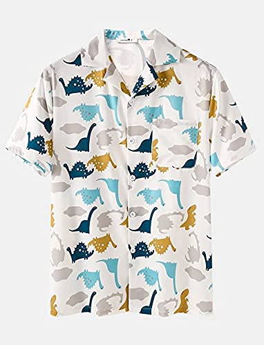 Image of Men's Poly Lycra Digital Printed Shirts with Pajama Shorts Night Suit Set