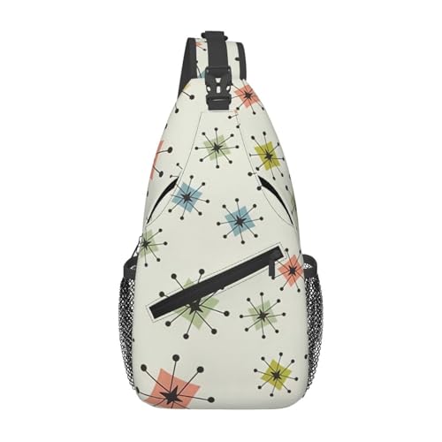Mochila cruzada deportiva unisex negra para senderismo