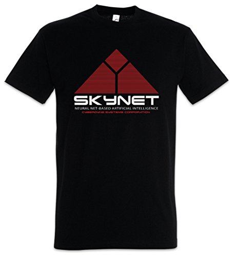 Urban Backwoods Skynet Logo Camiseta De Hombre T-Shirt Negro Talla 4XL