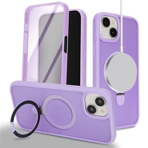 DEYHU Ή iPhone15 P[X MagSafe Ή 360°Sgop[ی X}zP[X iPhone 15 Jo[ tیtB B[X^h CX[dΉ Cgp[v