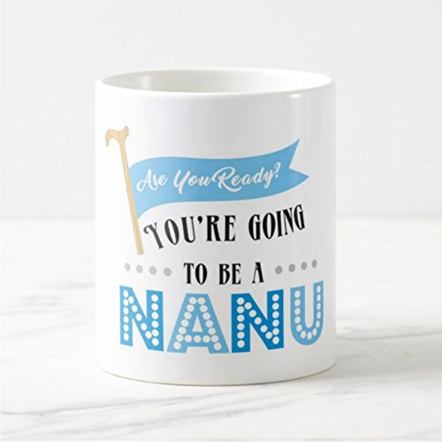 Pretty UR Party are You Ready Going to Be Nana Mug, Baby Shower Mugs, Pregnancy Mug, Gift for Nana, Tea Mugs Coffee Mugs, Microwave Safe Coffee Mugs, Ceramic Tea Mug for Dad, Father