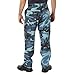 Rothco Tactical BDU Pants – Rugged Cargo Outdoor Hiking EDC Work Uniform, Sky Blue Camo, XL