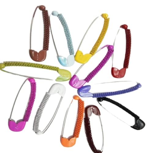 Boulevar 24 PCS Multicolor Safety Pins for Saree and Hijab Safety Locking Baby Cloth Diaper Nappy Pins Random Color for Women and Men 1