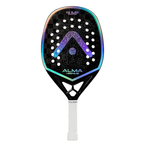 Alma Genius, Raquete Beach Tennis Pump 18K Preta e Prata Alma Genius