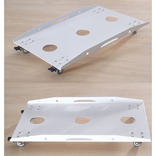 Soporte móvil metálico para torre de computadora CPU con lados protectores y 4 ruedas, apto para la mayoría de torres de computadora y PCs gaming (Blanco 400*220 mm) miniatura 6
