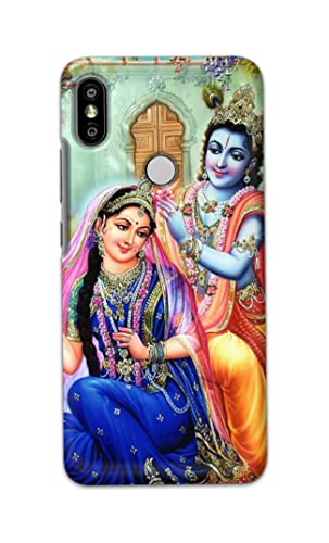 Image of Printed Hard Back Cover Case for Mi Redmi Y2 Back Cover (Radha Krishna) -1803