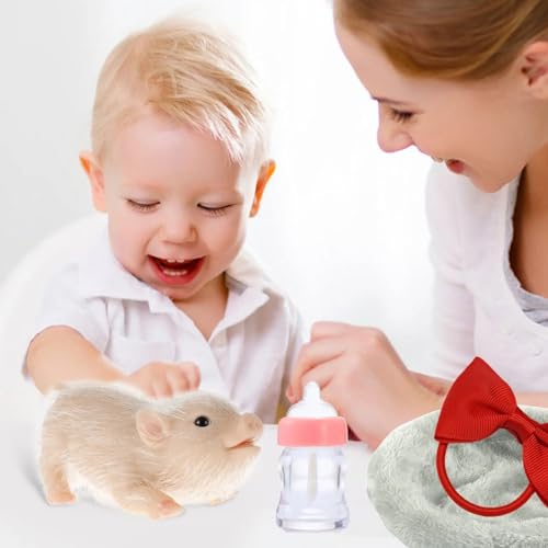 Mini Porco, Mini Pig,leitão de silicone, Porco de silicone, Boneca de porco de silicone realista sól