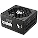 ASUS TUF Gaming 1200W Gold, Alimentatore completamente modulare, 80+ Gold, componenti di livello militare, cuscinetti a doppia sfera, ventola Axial-tech, rivestimento PCB, Nero immagine