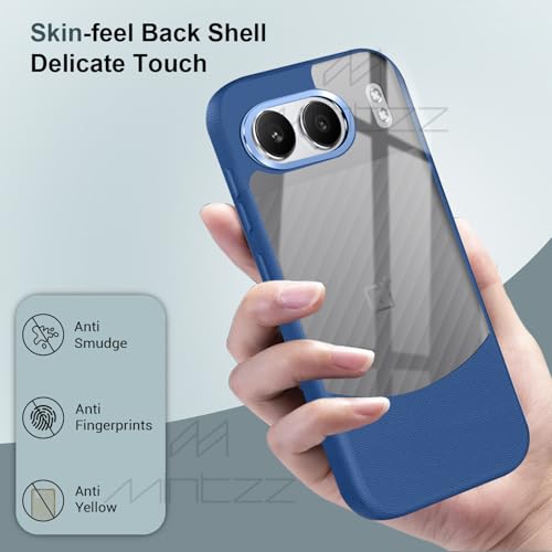 Image of MINTZZ Ultra-Hybrid Shockproof Back Cover Case for OnePlus Nord 4 | Camera Protection Bump | Premium Grip | Shockproof Back Cover for OnePlus Nord 4 Blue