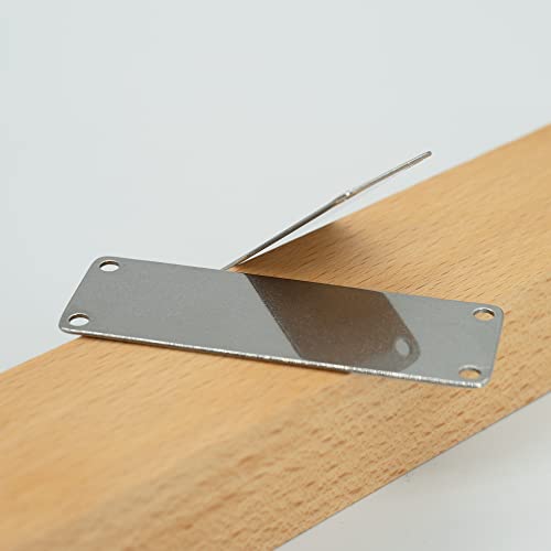 Staymax 304 Stainless Steel Engraving Blank Tags Rectangle Stamping Blanks With 4 Holes 1Inch*3Inch 25 Pack #TOP4