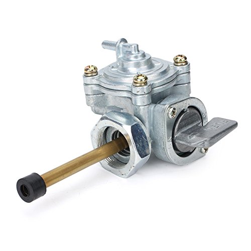 SIKUAI Rubinetto di scarico della valvola del carburante, rubinetto di scarico dell'alimentazione del carburante per motocicletta, valvola di intercettazione del carburante per CB400