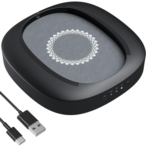 MEKASS Mouse Mover with Adjustable Interval Timer and Ultra-Silent Motor, Automatic Mouse Jiggler Simulates Real Mouse Movement, No Need Software, Mechanical Mouse Jiggers for Keeping PC Awake(Black)