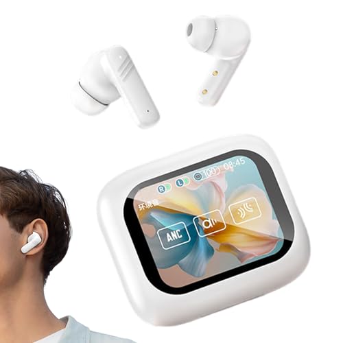 ワイヤレス ゲーム イヤホン | コンパクトワイヤレスイヤホン 耳栓型 | タッチコントロール 充電ケース 長寿命バッテリー ノイズキャンセリング - ゲーム 旅行 自宅 ワークアウト 通勤 ランニング 勉強向け