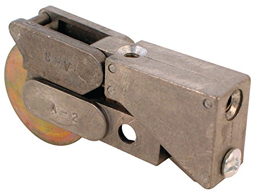 Prime-Line Products D 1533 Prime Line D1533 Concave Edge Sliding Door Assembly, 1-1/2 in Dia X 5/16 in W, 1 Roller, 1-1/2-Inch