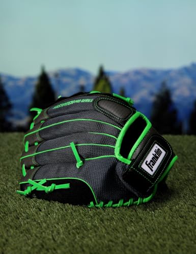 Franklin Sports Windmill Series 11-Inch Lightweight Softball Glove, Lime/Gray - image 3