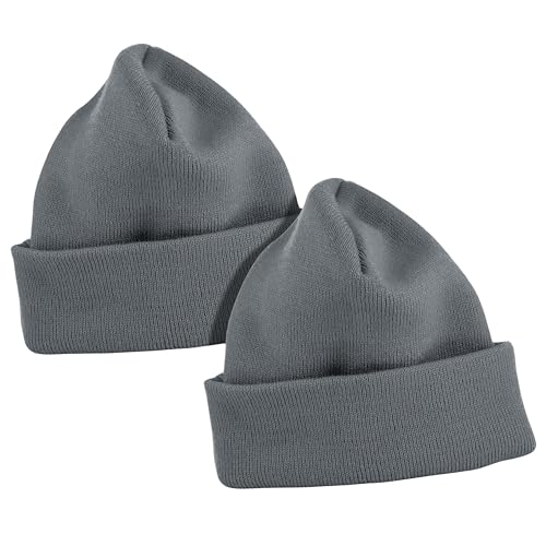 Thick Winter Beanie for Men Women Stretchy Thermal Knit Premium Cuffed Hat Skull Cap Toboggan (US...