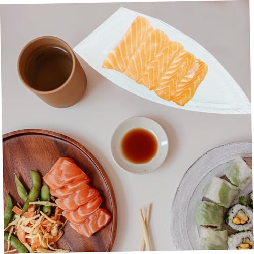 Plato para sushi de acrílico con compartimento para hielo 39x19x5cm miniatura 4