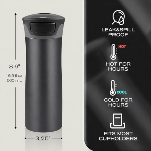 17 oz One-Handed Black Mug