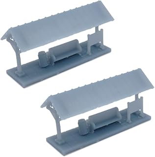 Outland Models Railway Scenery Small Passenger Waiting Platform 2pcs 1:160 N Scale