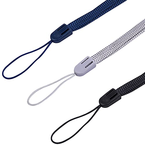 Wisdompro 6 Pack Of 8 Inch Hand Wrist Lanyard Strap String For Cell Phones, Usb Flash Drive, Keys, Keychain, Id Name Tag Holder, Mp3 Player, Flashlight - Blue/Grey/Black #TOP1