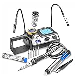 WEP 927-II 60 Watt Soldering Iron Station with LED Display - 10 Min Sleep Func, C/F Switch. Includes