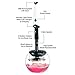 Luxe Electric Makeup Brush Cleaner Machine with Cleaning Solution - USB Charging Station, Automatic Brush Washer and Dryer - 3 Adjustable Speeds for Easy Cleaning - Complete Set for Hygienic Brushes