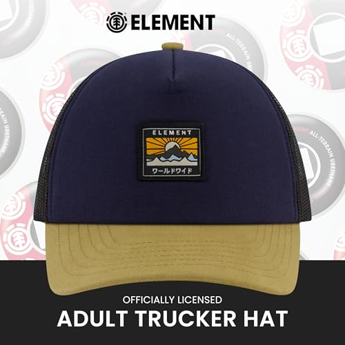 Casquette Element Trucker Hat, chapeau de baseball mixte à visière courbée - 2