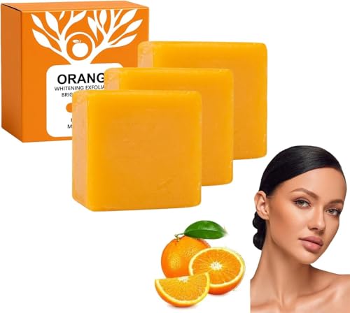 Savon naturel exfoliant à l'orange soin visage et corps premium