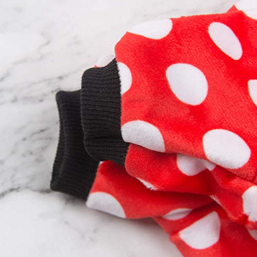 Image of CuteBone Dog Pajamas Dots Dog Apparel Dog Jumpsuit Pet Clothes Pajamas Puppy Clothes P65L
