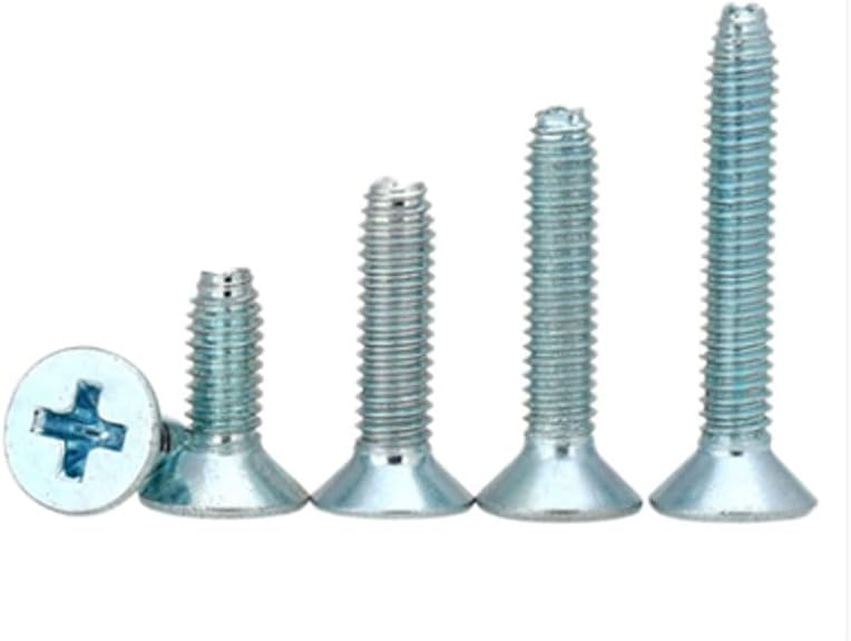 M3 self-tapping screws triangle tail countersunk screw bolt self-attack bolts thread nail carbon steel plated blue zinc - (Size: M3x10mm (35pcs))