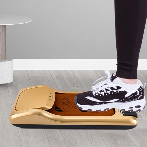 Dispensador automático de cubrezapatos - Envolvedora portátil de Film para Zapatos de 3 Rollos para la protección de Suelos en el hogar, la Oficina, supermercados y fábricas.