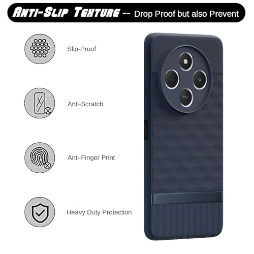 Image of Shockproof Case for Mi Redmi A4 5G /14C 5G /14R 5G /Poco C75 5G /M7 5G | Full Camera Protection | TPU Flexible Back Cover for Mi Redmi A4 5G / 14C 5G / 14R 5G / Poco C75 5G / M7 5G (Steel Blue)