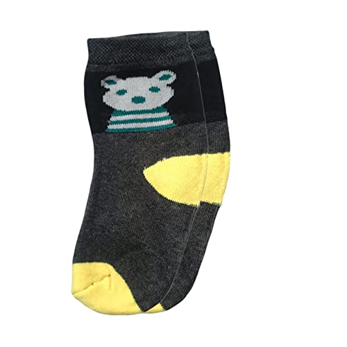Image of Teddy Bear Design Woolen Socks For Kids Baby Boys And Baby Girls Combo Pack of 12.
